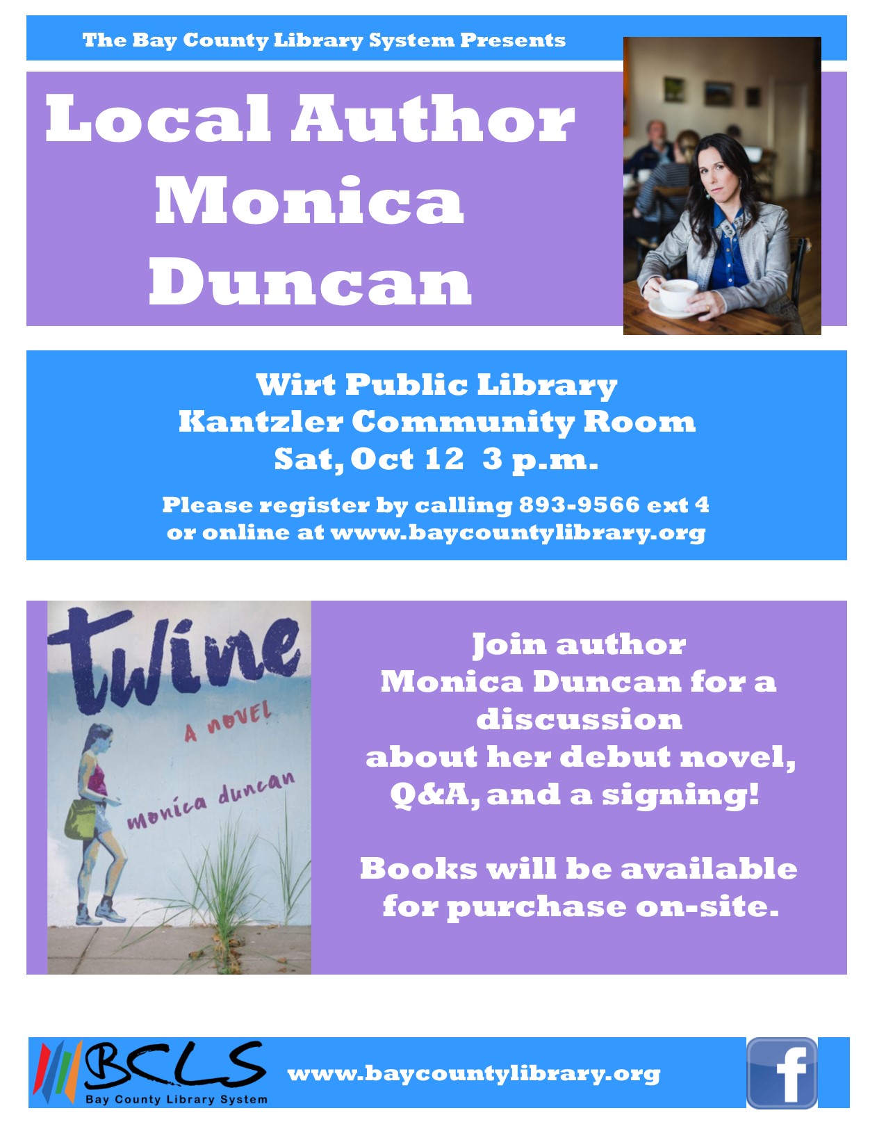 Image for "Local Author Monica Duncan program flyer"