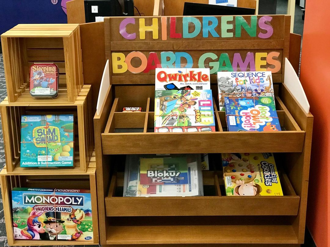 Image of a children's board games collection