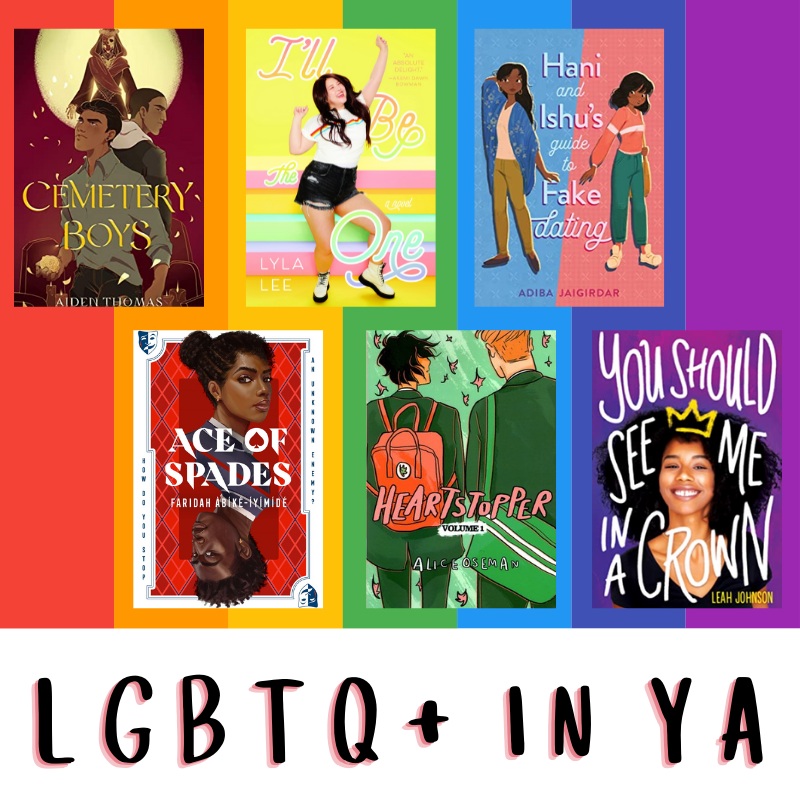 LGBTQ+ in YA (Covers of Books Across a Rainbow)