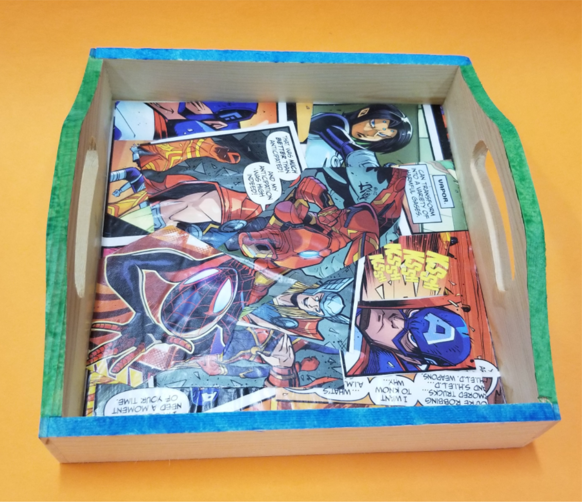 comic book tray