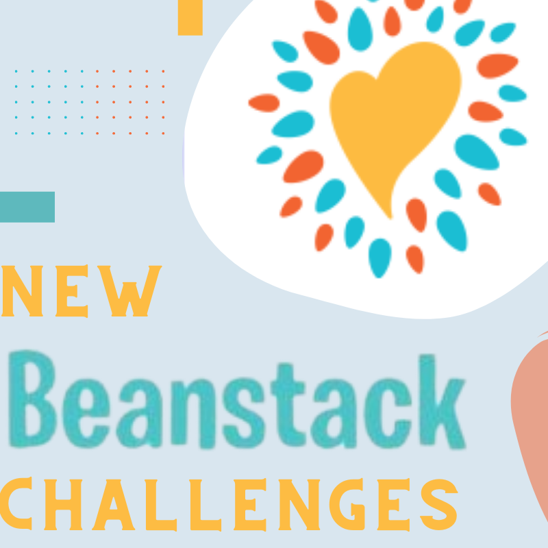 New Beanstack Challenges with Beanstack Logo in Corner