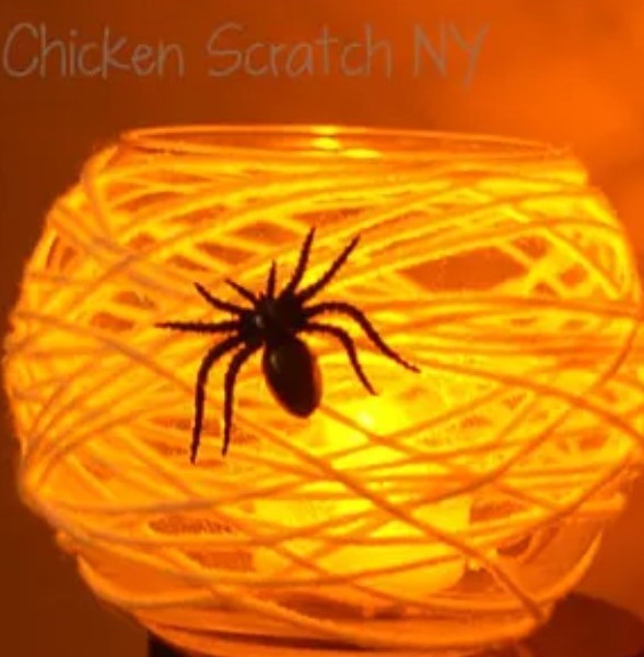 Example of Spider Web Candle Holder