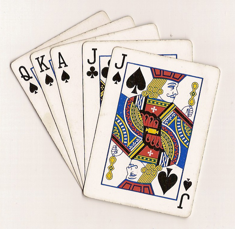 Winning hand for spades as trump