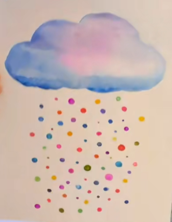 Watercolor Rain Cloud