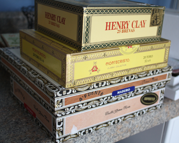 Stack of Cigar Boxes