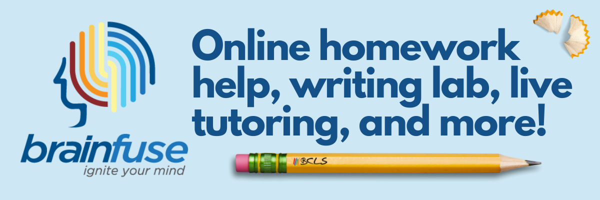 Brainfuse online homework and tutoring help with Bay County Library System