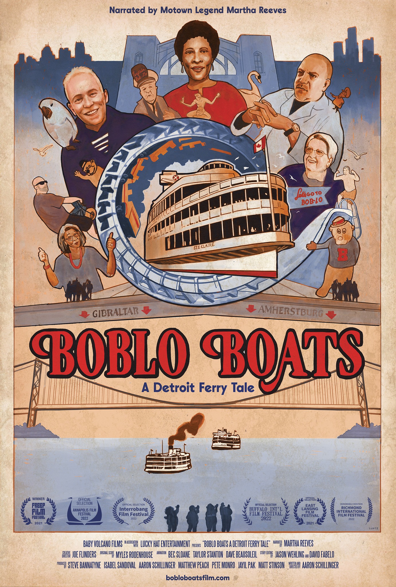Boblo Boats documentary movie poster featuring the boblo boat