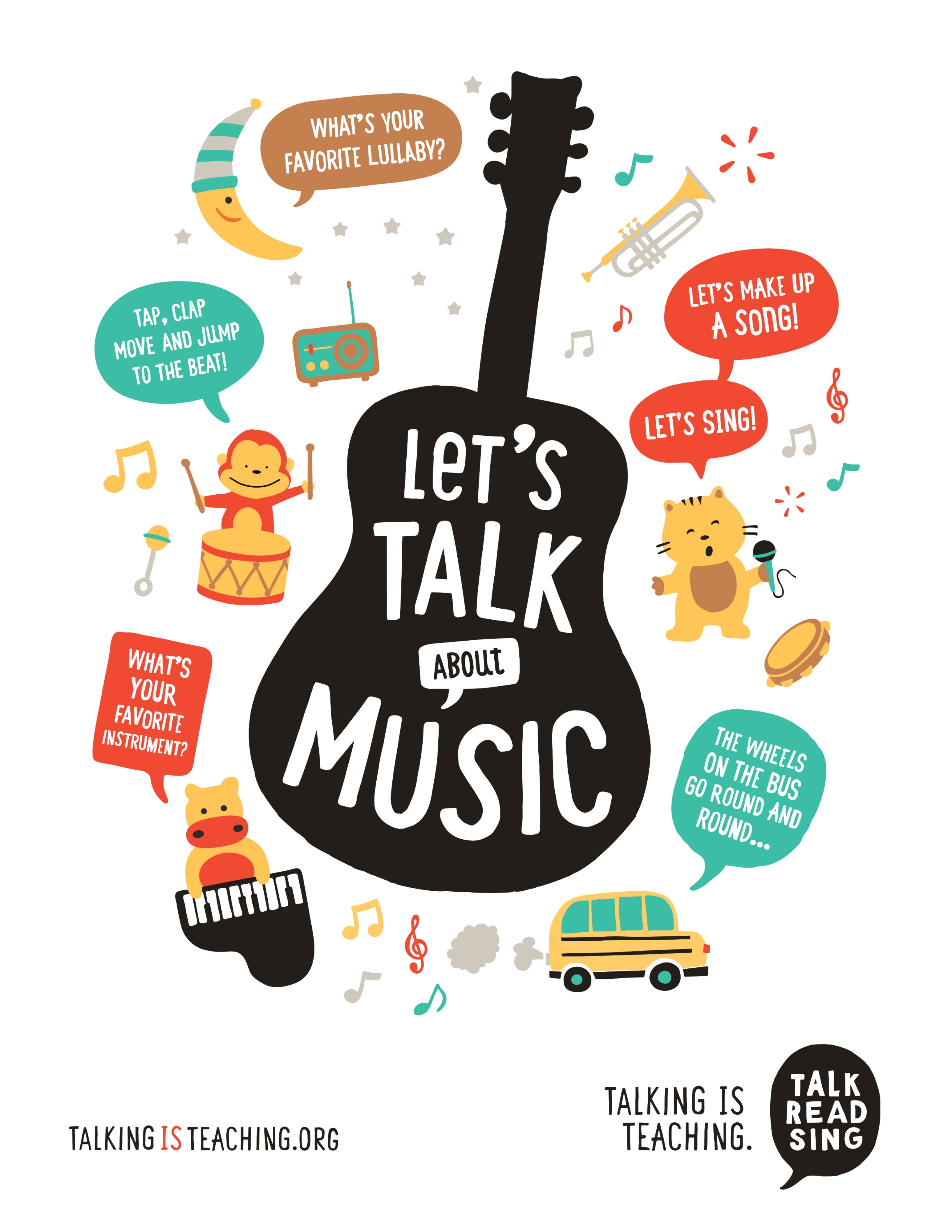 Talk about music poster