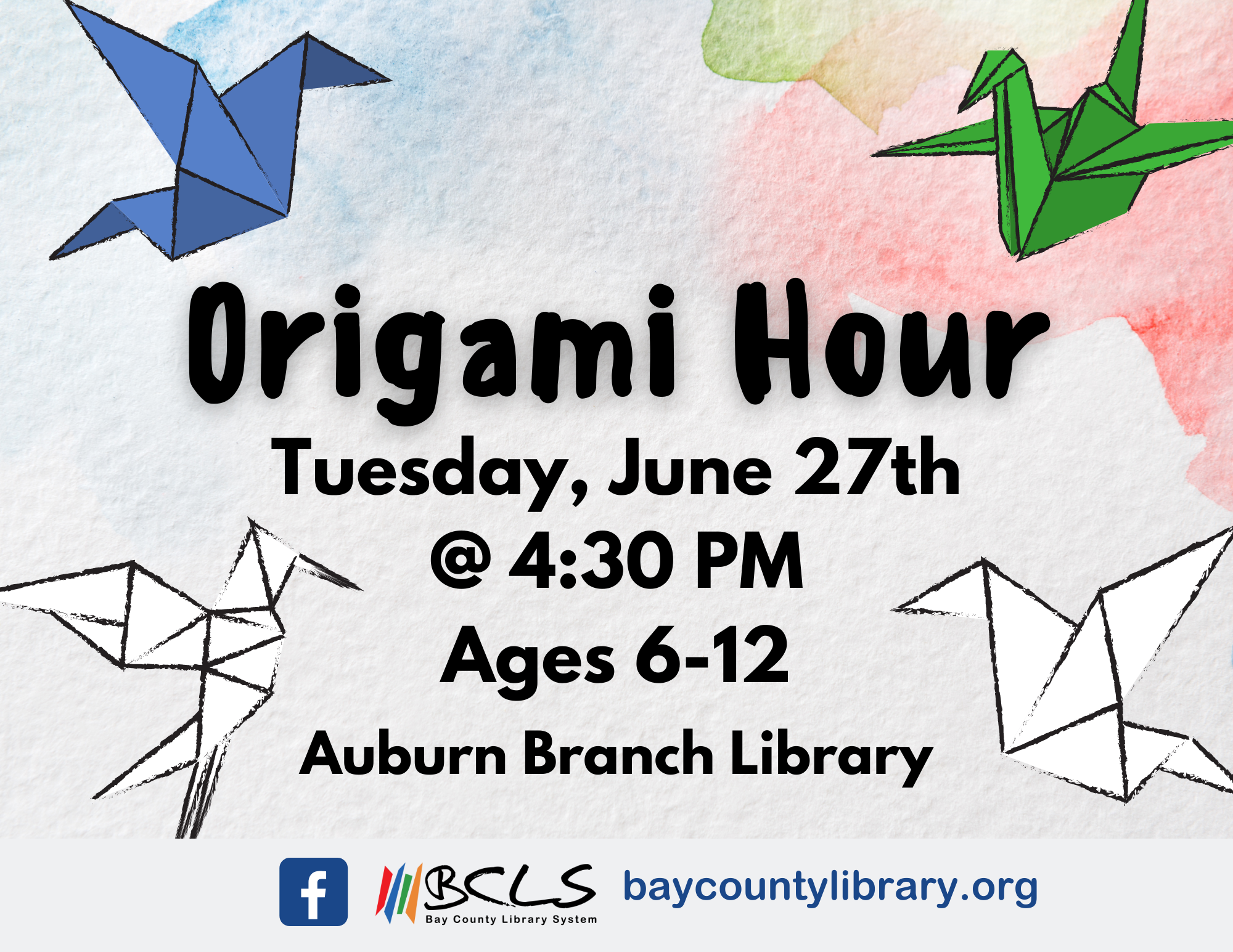 Origami Hour Flyer