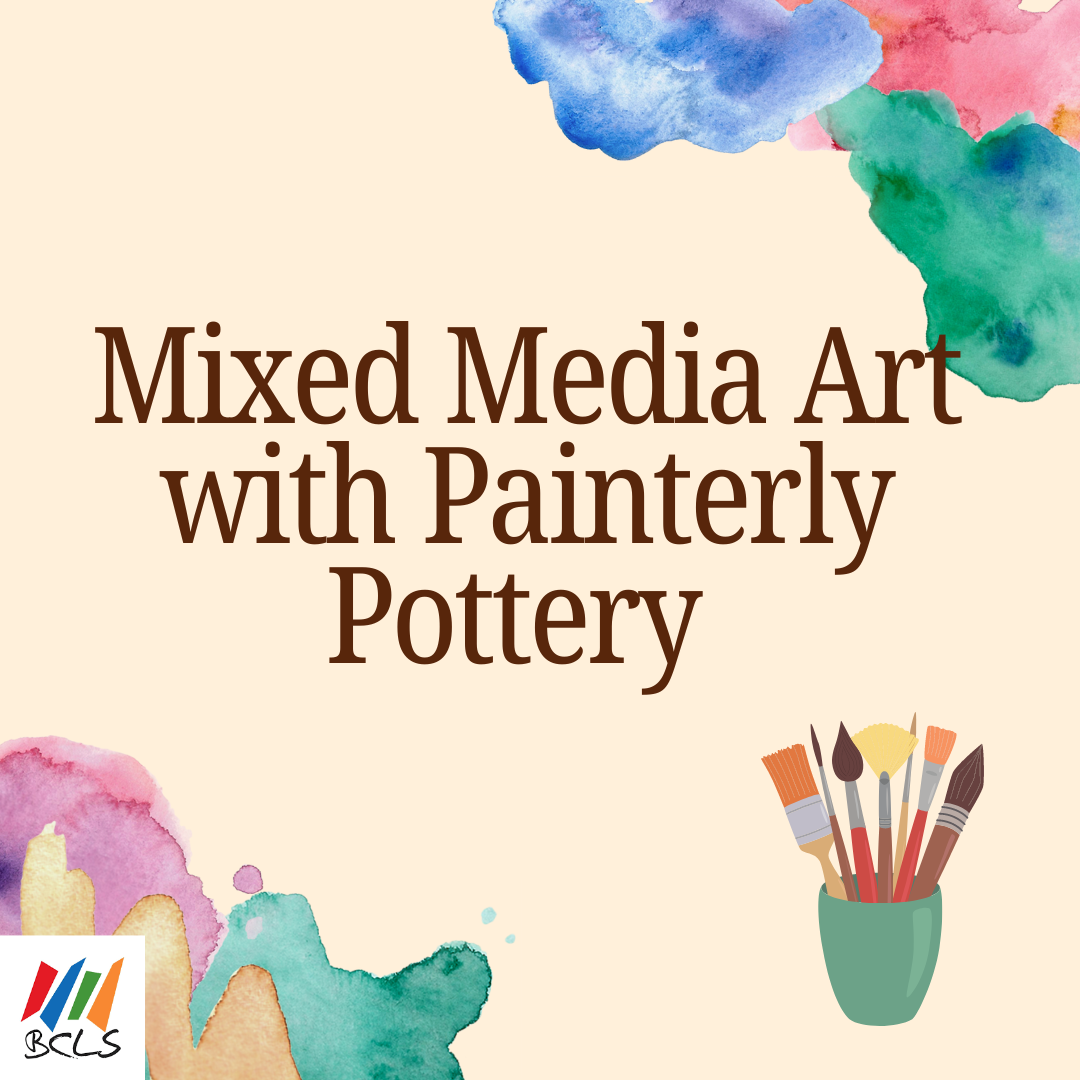 Mixed Media Art with Painterly Pottery