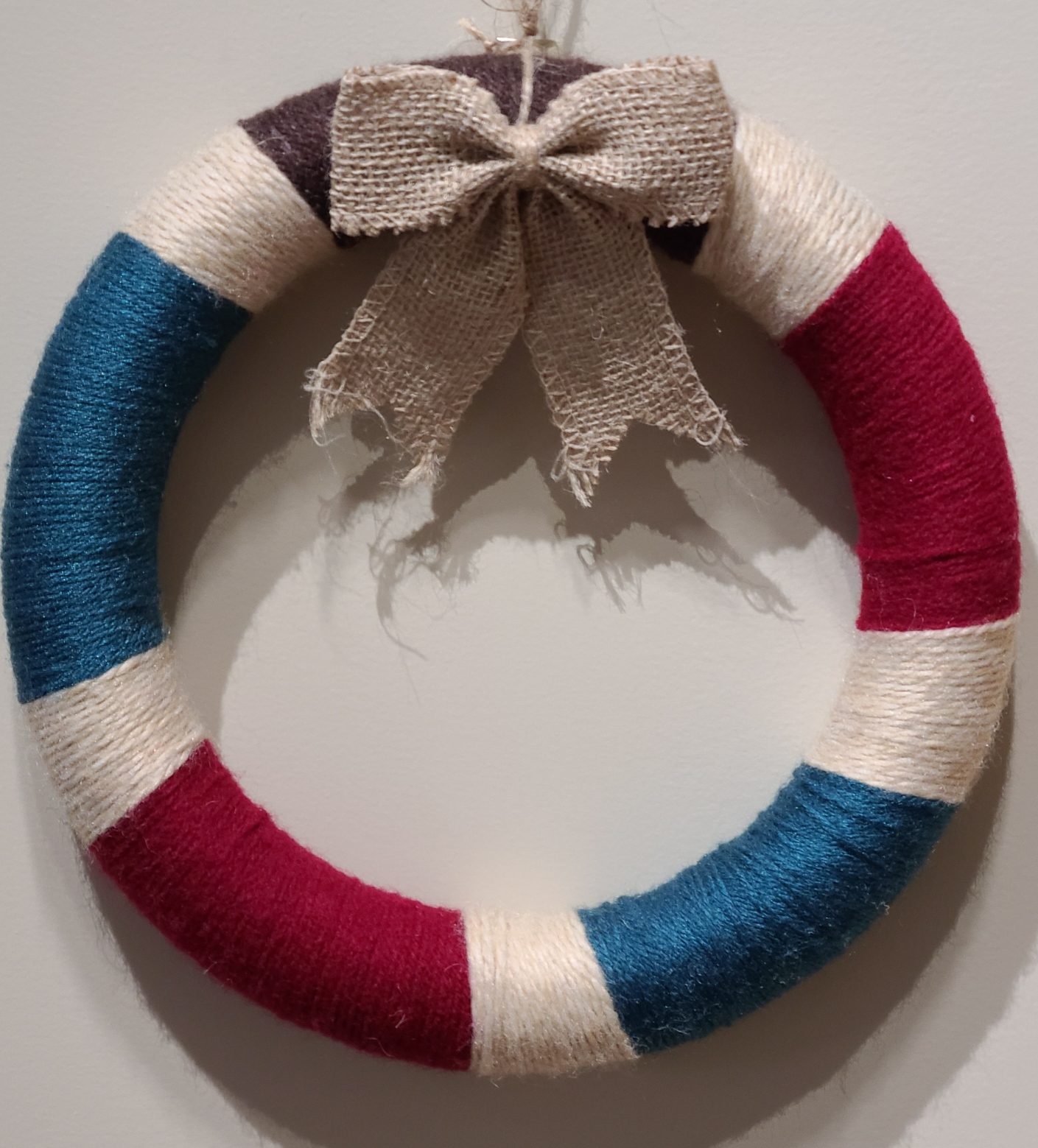 Yarn Wrapped Wreath