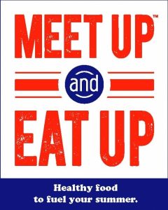 Meet Up and Eat Up sign