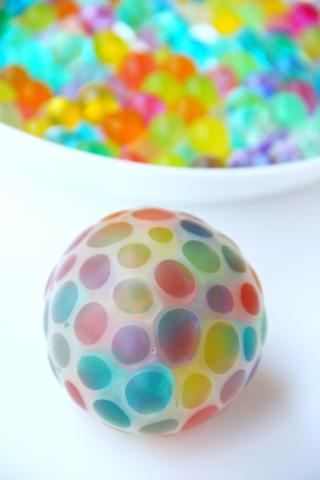 water bead stress ball