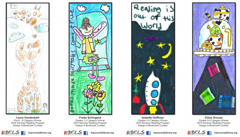 Picture of all 2019 wining bookmarks