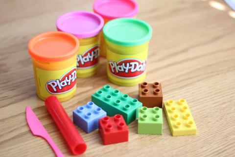 playdough lego play