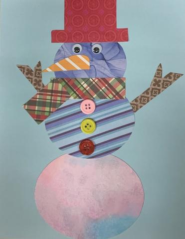 Snowman of Many Colors Craft