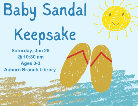Baby Sandal Keepsake Flyer