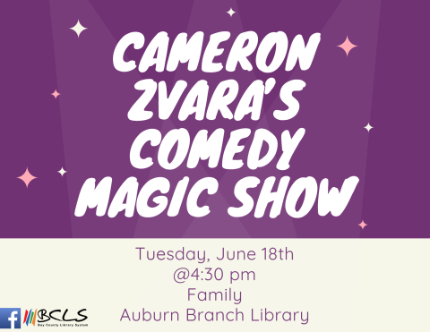 Cameron Zvara's Comedy Magic Show Flyer Details