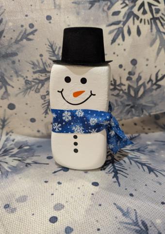 Foam Dice Snowman