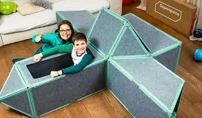 giant tiles building fort