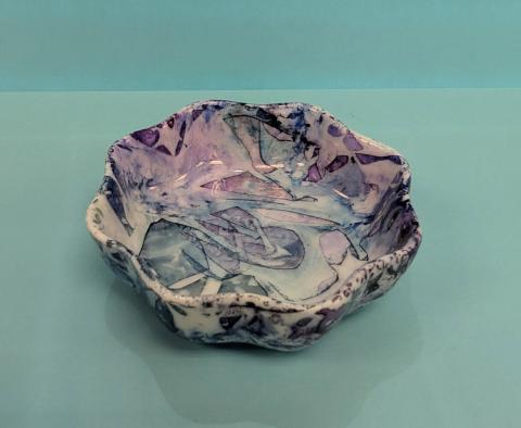 Alcohol-Inked Trinket Bowl