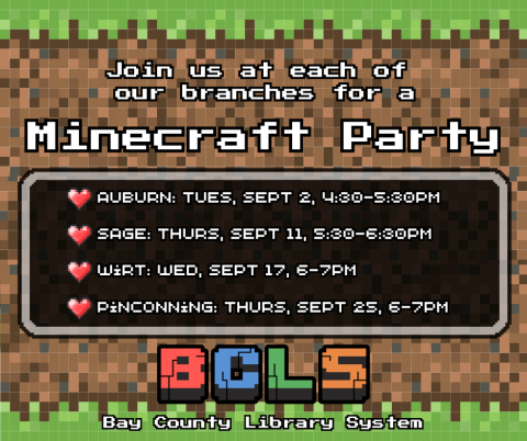 Minecraft Party poster
