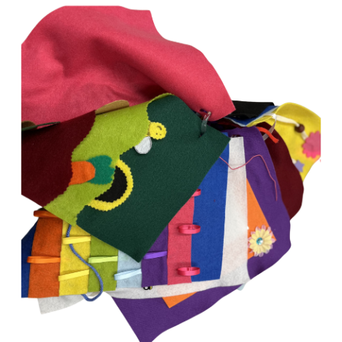 Busy Book Cafe examples compiled in a book