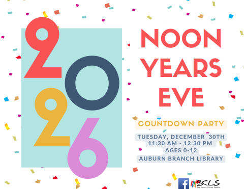 Noon Years Eve Countdown Party Flyer