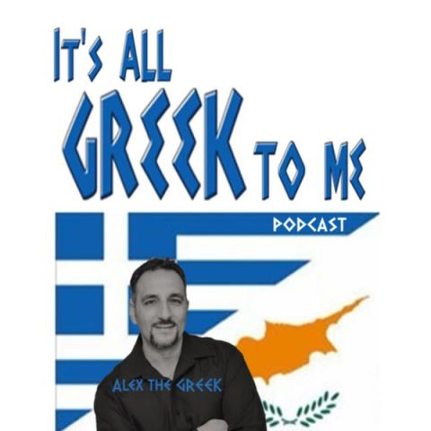 Flyer for presenter that reads "It's All Greek To Me."