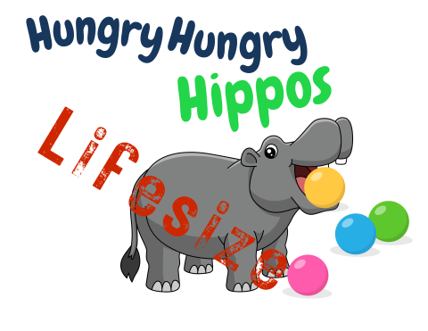 lifesize hungry hungry hippos