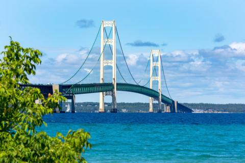 image of mackinaw bridge in michigan
