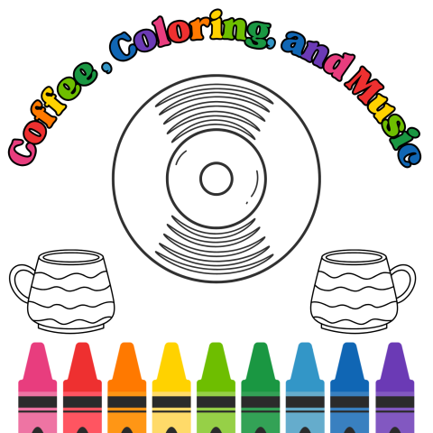 Coffee Coloring and Music