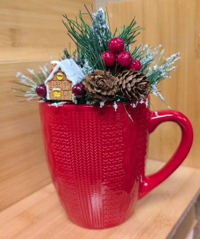 Winter Mug Centerpiece