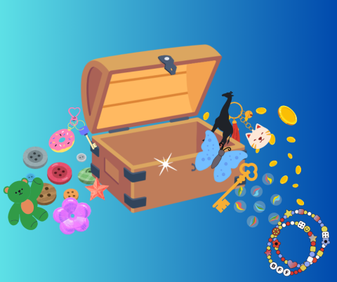 Trinket box with trinkets