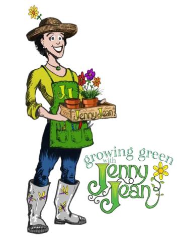 gardener with a box of flowers