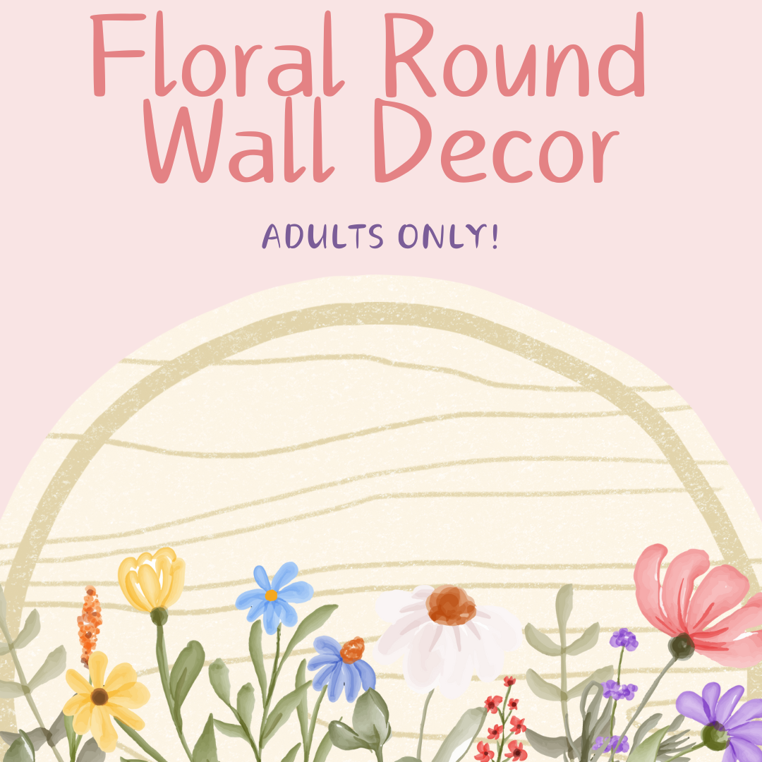 Floral Round Wall Decor