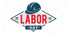 labor day graphic with hard hat