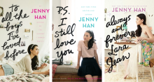 Covers of lara Jean Trilogy