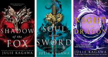 Covers of Shadow of the Fox Trilogy